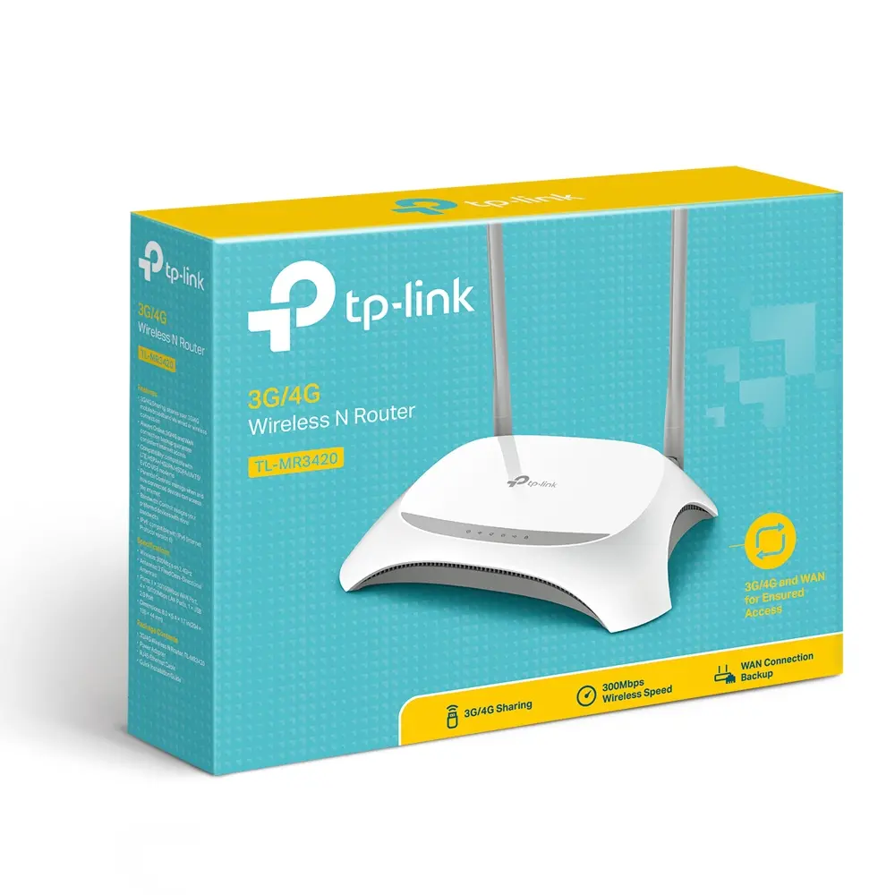 [KHCAM-TPL-TLMR3420-NEW] TP-Link TL-MR3420 3G/4G Wireless N Router — New