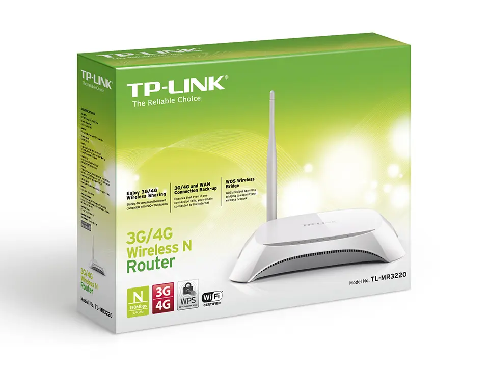 [KHCAM-TPL-TLMR3220-NEW] TP-Link TL-MR3220 3G/4G Wireless N Router — New